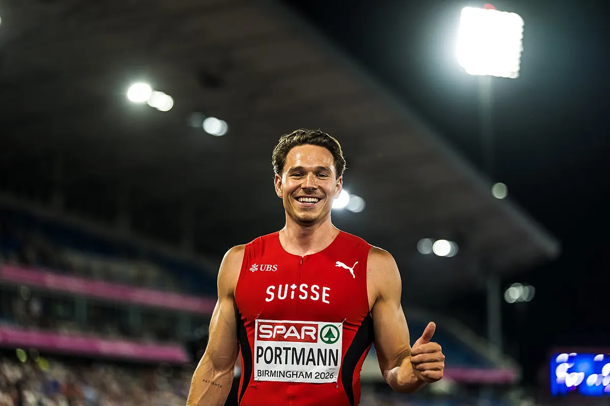Nino Portmann in Aktion